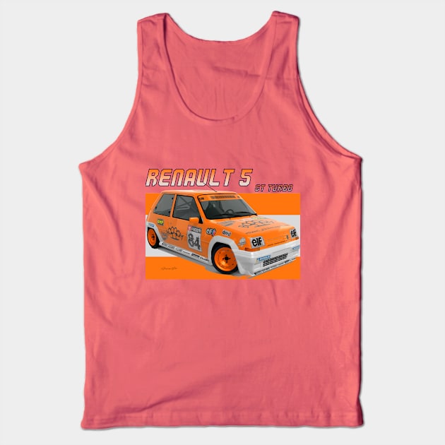 Renault 5 GT Turbo Tank Top by PjesusArt